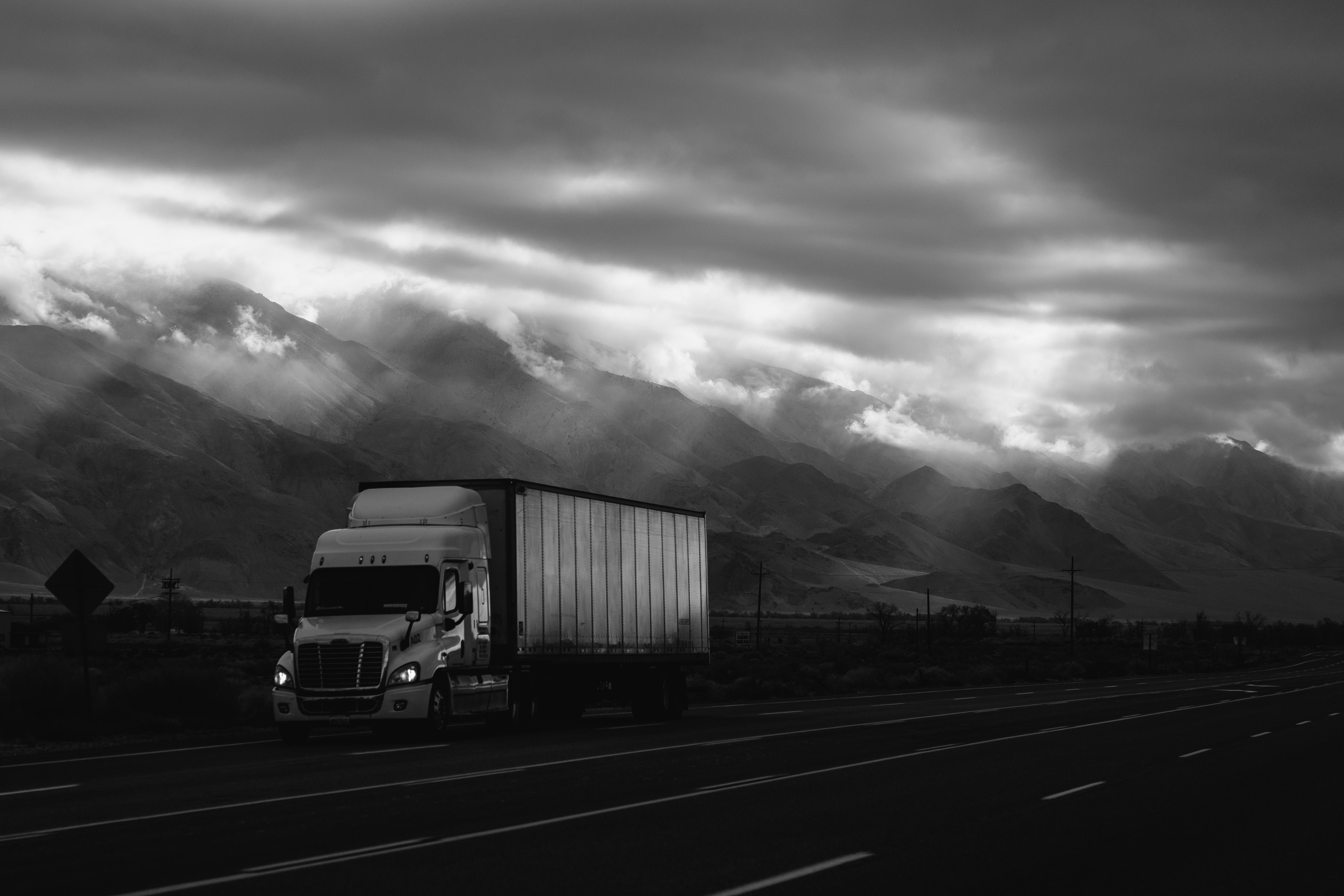 Truck on the highway